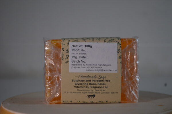 Saffron Ayurvedic Soap - Image 3